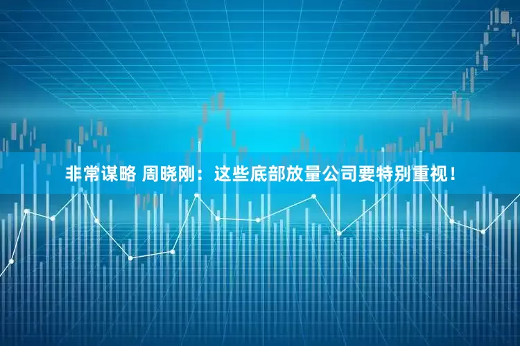 非常谋略 周晓刚：这些底部放量公司要特别重视！